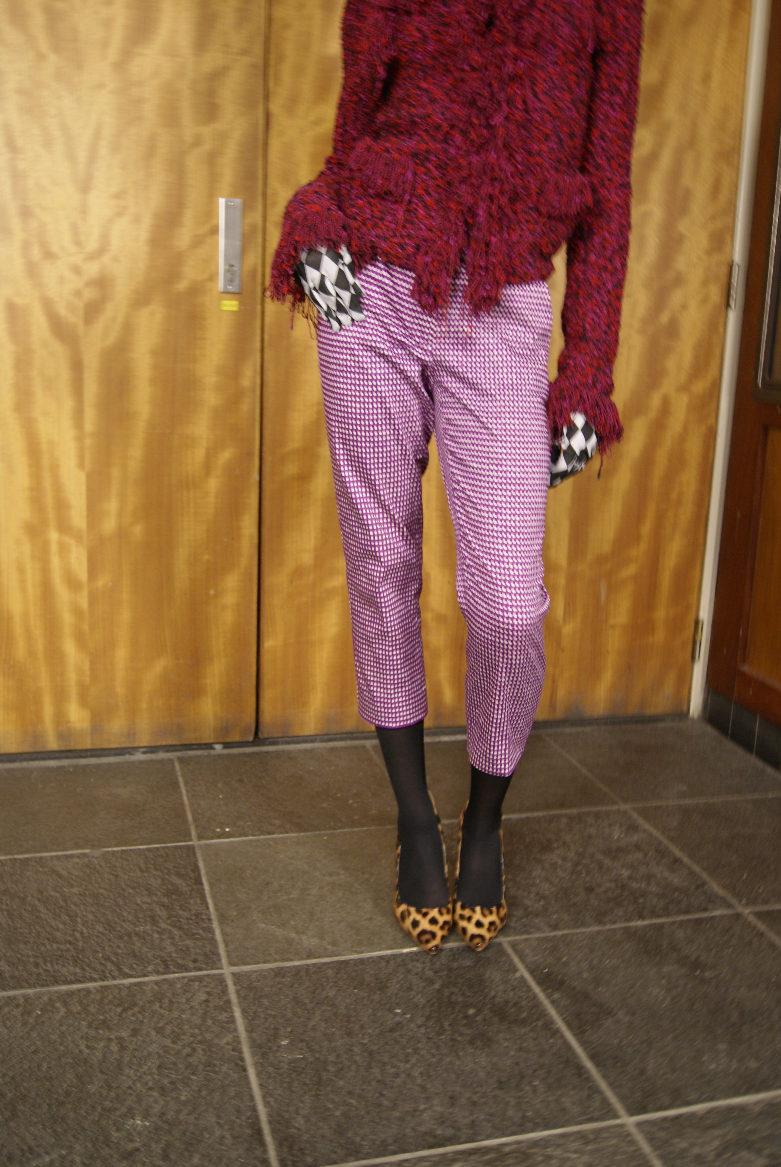 Max Mara capri print