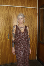 H&M maxi dress met glitters