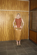 Faux leren rok