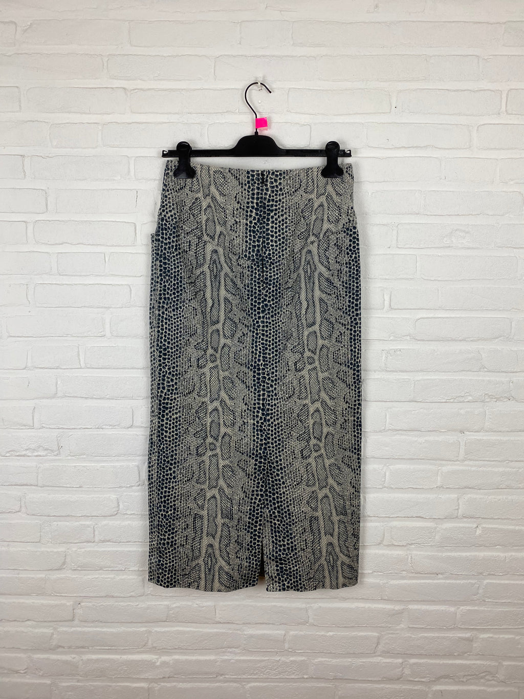 Maxi rok lange print denim