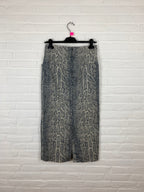 Maxi rok lange print denim