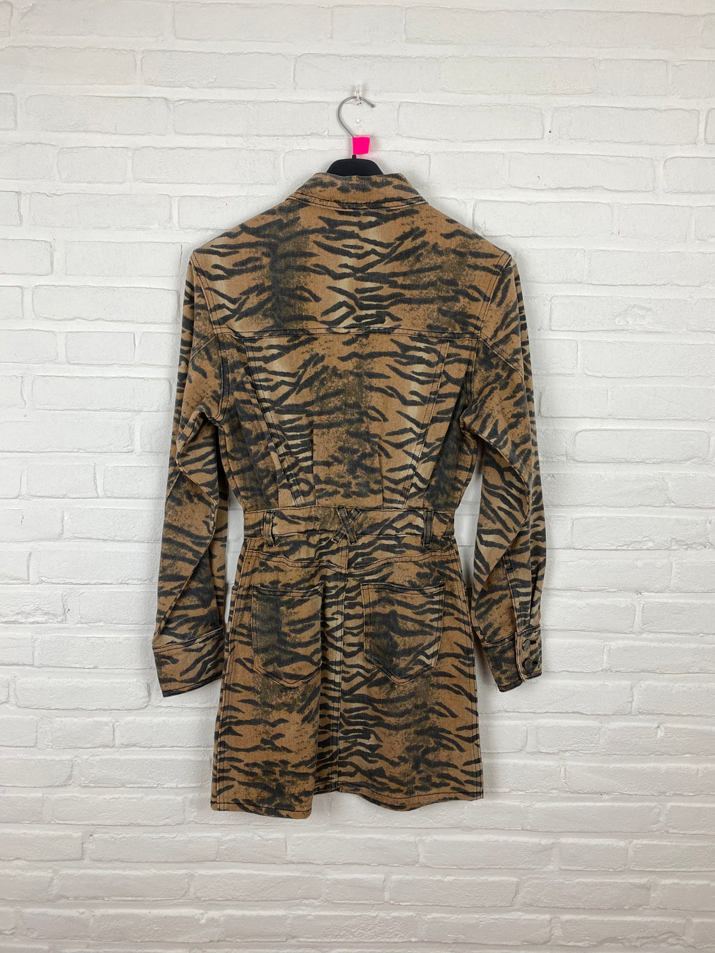 Nasty Gal denim print jurk