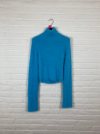 Blauwe fusy Monki top