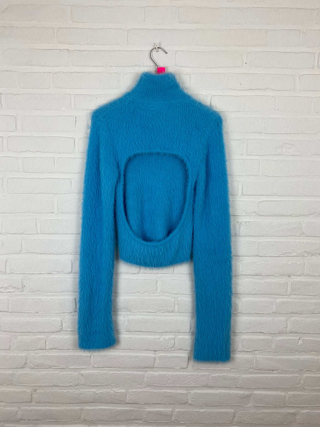 Blauwe fusy Monki top