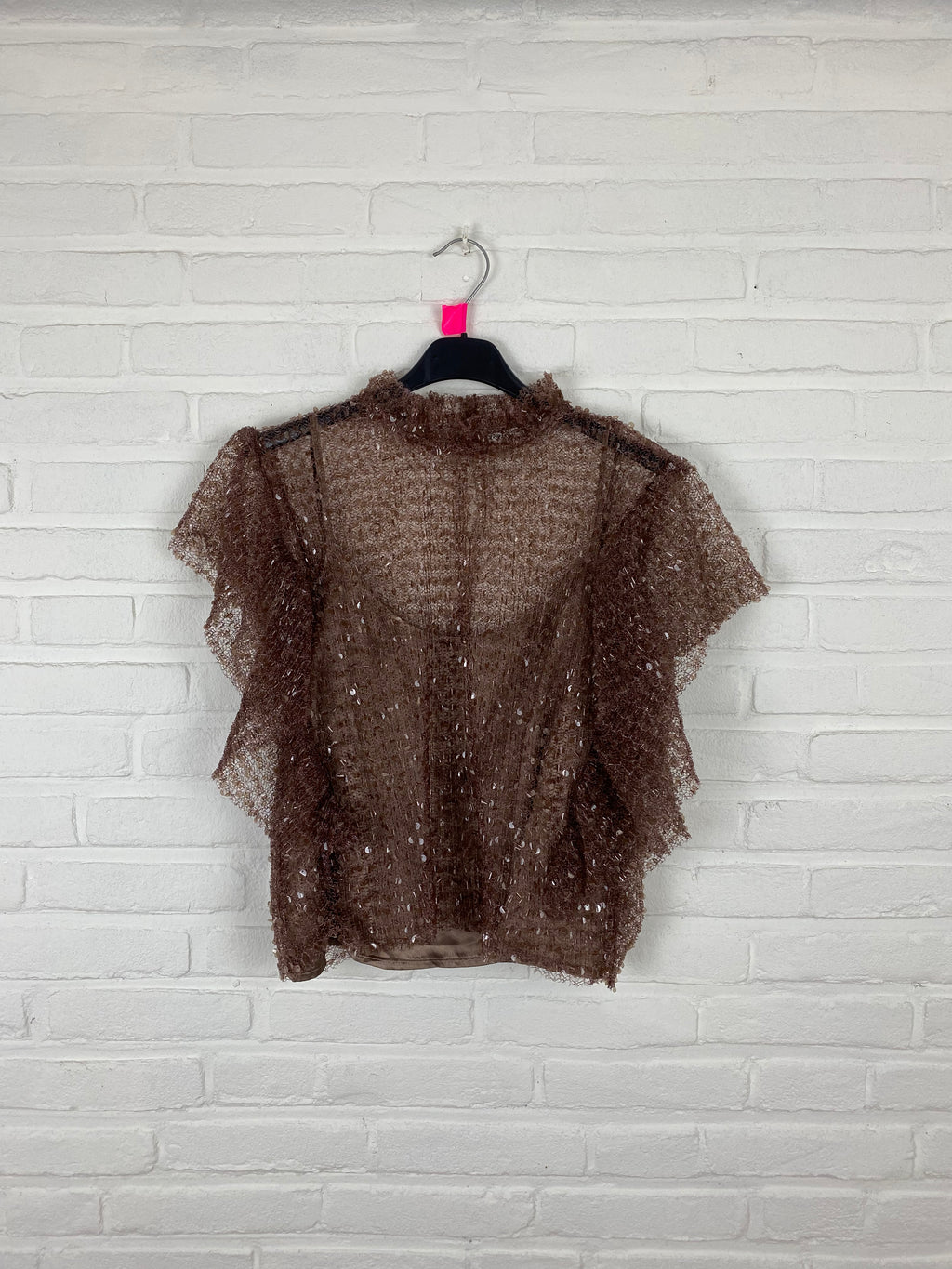 Zara glitter top