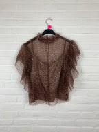 Zara glitter top
