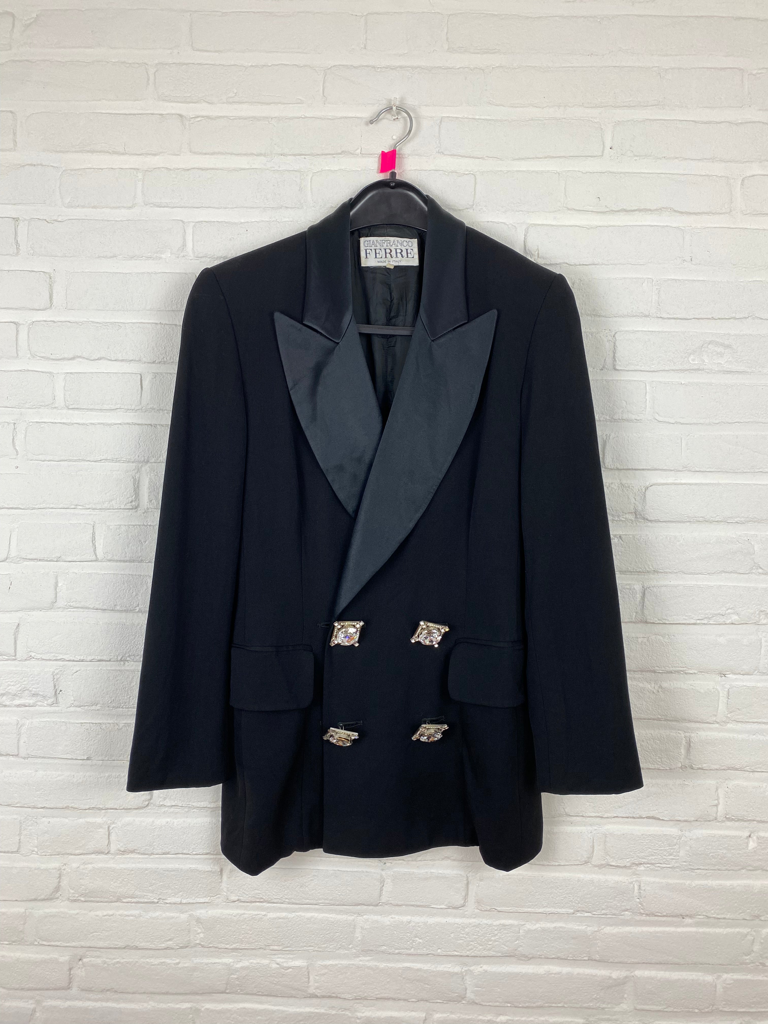 Blazer zwart met diamant details