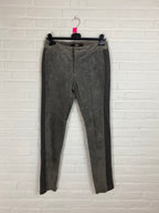 Suede grijze legging
