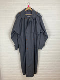 Grijze grote trenchcoat