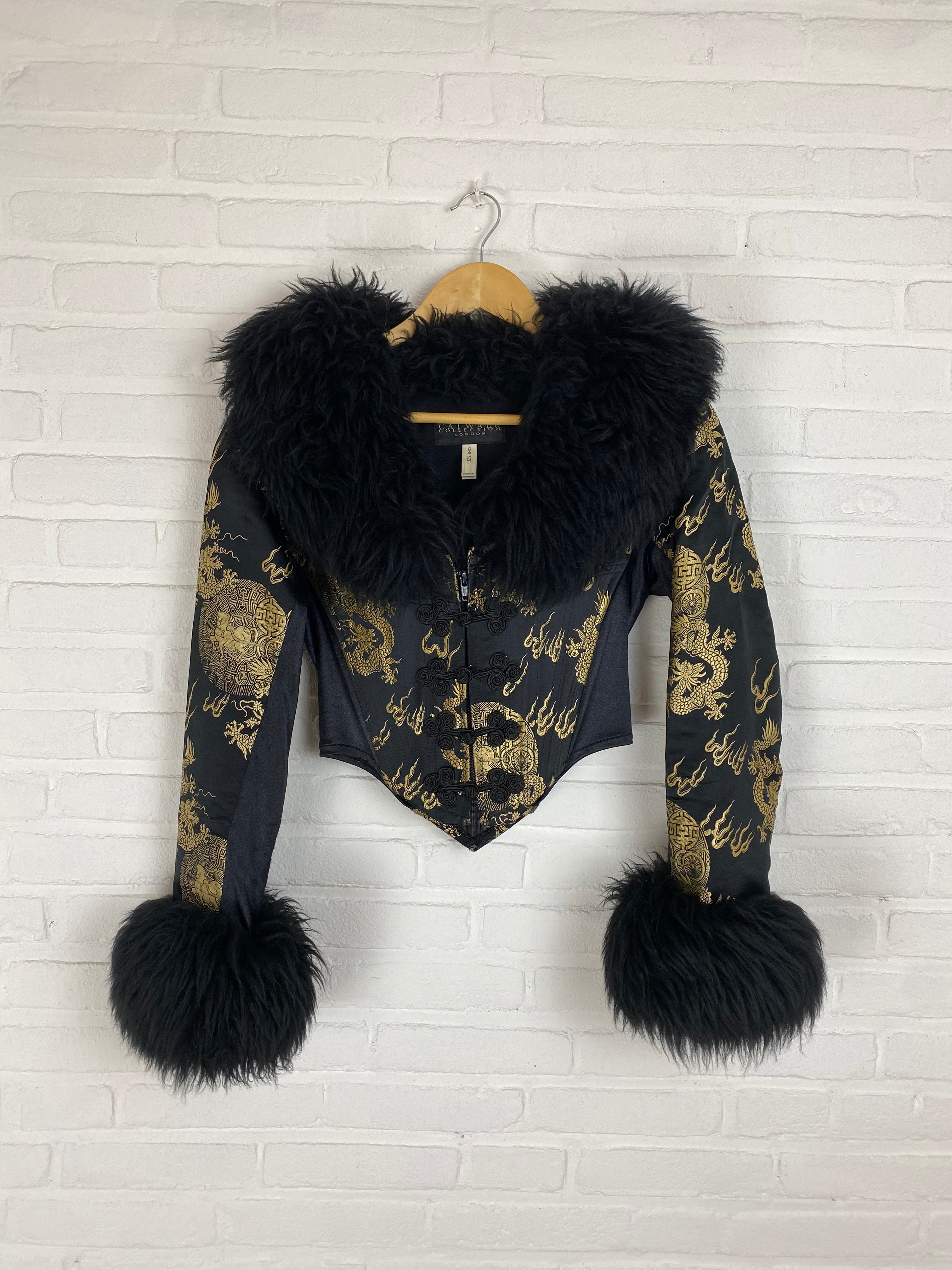 Jas met kraak en corset