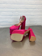Roze platform hakken
