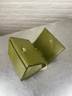 Groene slangenprint handtas