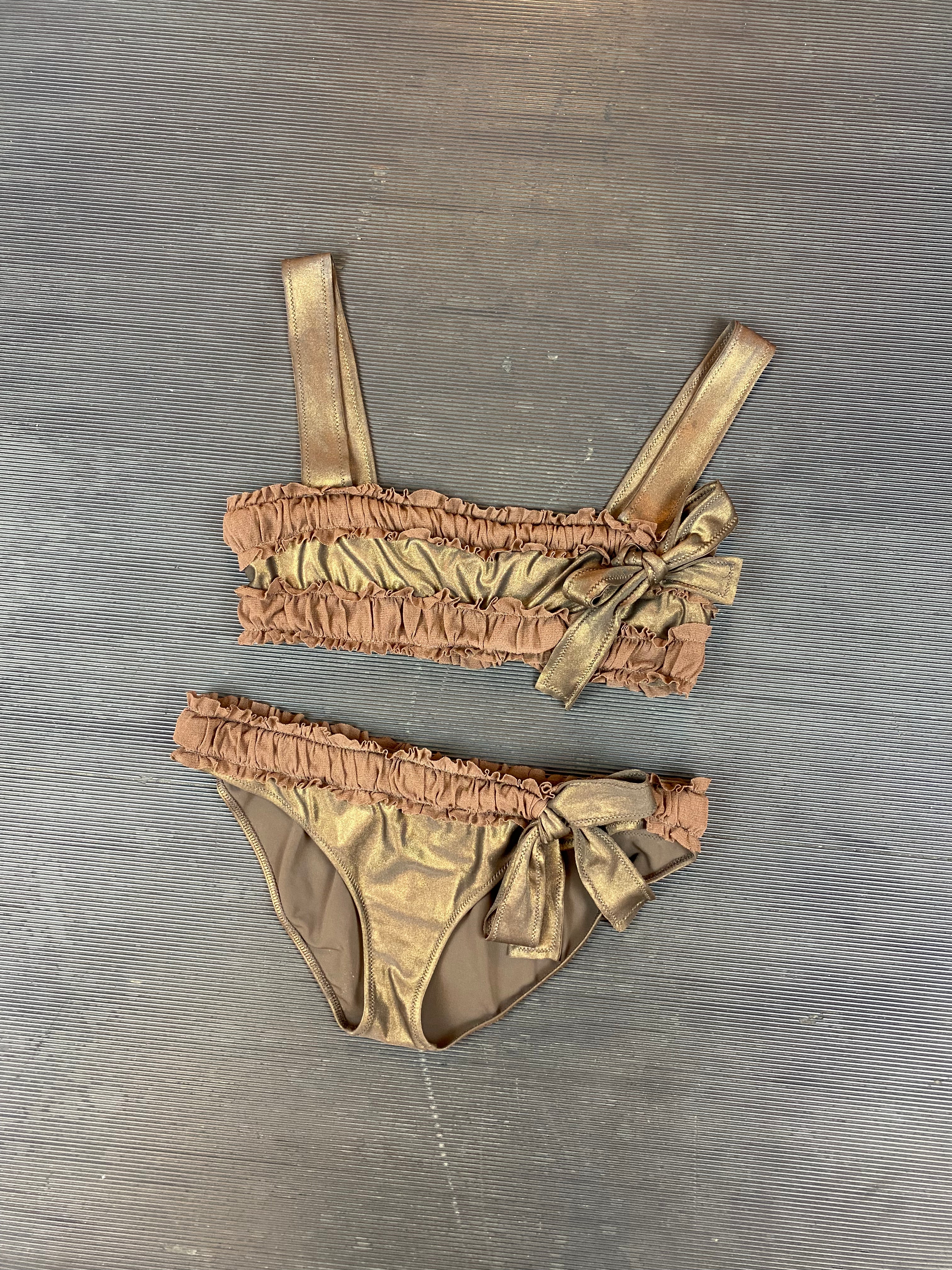Jean Paul Gaultier Soleil bikini bruin